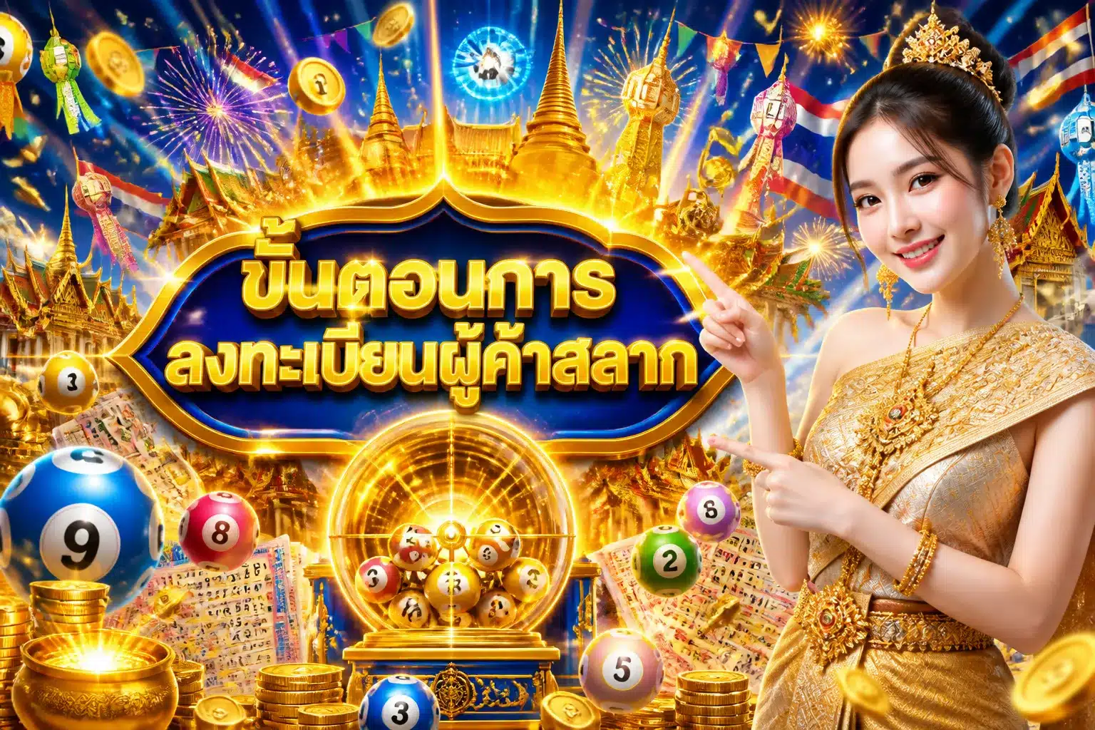ภาพประกอบหัวข้อ ขั้นตอนการลงทะเบียนผู้ค้าสลาก